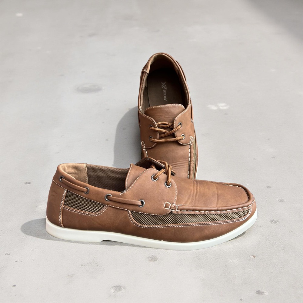 GUC XRay Men's Boat Shoes Brown Size 10.5
